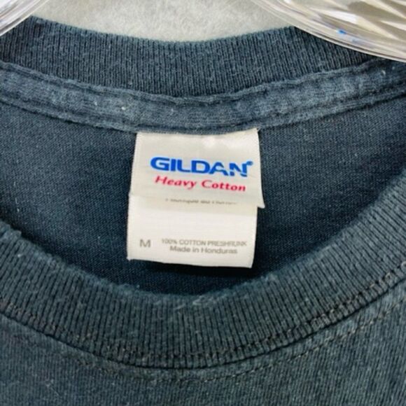 Mens M  T-Shirt 74th Anniversary Bike Week 2015 Dayton Beach Black Gildan Good c - Picture 4 of 6